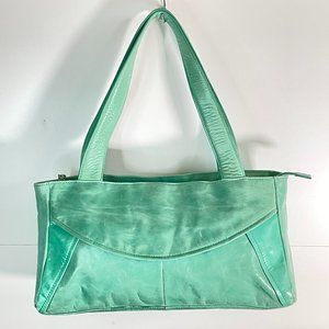Kenneth Cole Reaction Seafoam Green Leather Handbag
